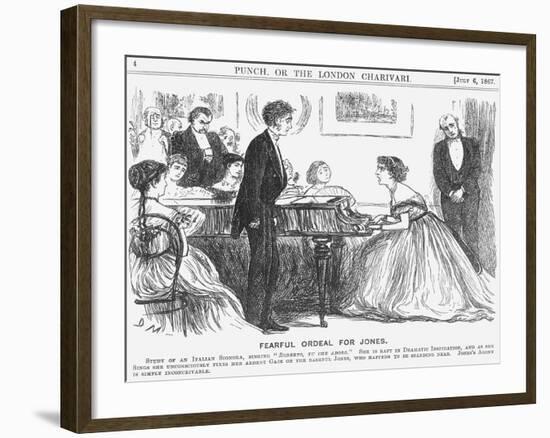 Fearful Ordeal for Jones, 1867-George Du Maurier-Framed Giclee Print