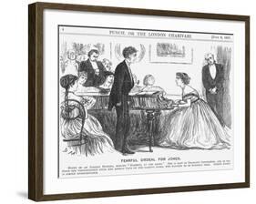 Fearful Ordeal for Jones, 1867-George Du Maurier-Framed Giclee Print