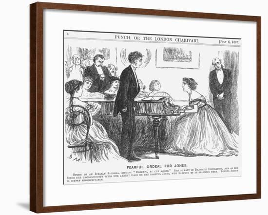 Fearful Ordeal for Jones, 1867-George Du Maurier-Framed Giclee Print