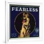 Fearless Brand - Orange, California - Citrus Crate Label-Lantern Press-Framed Art Print