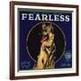 Fearless Brand - Orange, California - Citrus Crate Label-Lantern Press-Framed Art Print