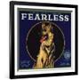 Fearless Brand - Orange, California - Citrus Crate Label-Lantern Press-Framed Art Print