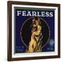 Fearless Brand - Orange, California - Citrus Crate Label-Lantern Press-Framed Art Print