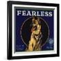 Fearless Brand - Orange, California - Citrus Crate Label-Lantern Press-Framed Art Print