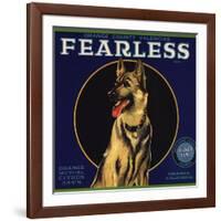 Fearless Brand - Orange, California - Citrus Crate Label-Lantern Press-Framed Art Print