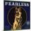 Fearless Brand - Orange, California - Citrus Crate Label-Lantern Press-Mounted Premium Giclee Print