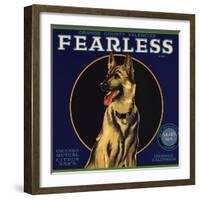 Fearless Brand - Orange, California - Citrus Crate Label-Lantern Press-Framed Art Print