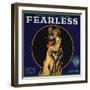 Fearless Brand - Orange, California - Citrus Crate Label-Lantern Press-Framed Art Print