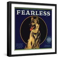 Fearless Brand - Orange, California - Citrus Crate Label-Lantern Press-Framed Art Print