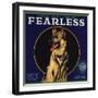 Fearless Brand - Orange, California - Citrus Crate Label-Lantern Press-Framed Art Print