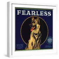 Fearless Brand - Orange, California - Citrus Crate Label-Lantern Press-Framed Art Print