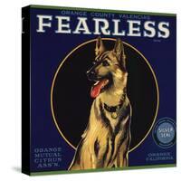 Fearless Brand - Orange, California - Citrus Crate Label-Lantern Press-Stretched Canvas