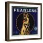 Fearless Brand - Orange, California - Citrus Crate Label-Lantern Press-Framed Art Print