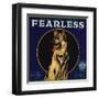 Fearless Brand - Orange, California - Citrus Crate Label-Lantern Press-Framed Art Print