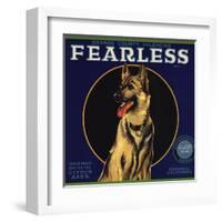 Fearless Brand - Orange, California - Citrus Crate Label-Lantern Press-Framed Art Print