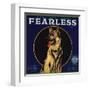 Fearless Brand - Orange, California - Citrus Crate Label-Lantern Press-Framed Art Print