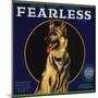 Fearless Brand - Orange, California - Citrus Crate Label-Lantern Press-Mounted Art Print