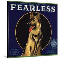 Fearless Brand - Orange, California - Citrus Crate Label-Lantern Press-Stretched Canvas