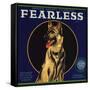 Fearless Brand - Orange, California - Citrus Crate Label-Lantern Press-Framed Stretched Canvas