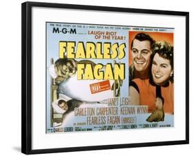 Fearless Fagan, Carleton Carpenter, Janet Leigh, Keenan Wynn, 1952-null-Framed Photo