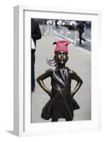 Fearless Girl Wall Street-null-Framed Photographic Print