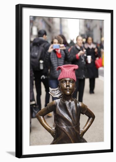 Fearless Girl Wall Street-null-Framed Photographic Print