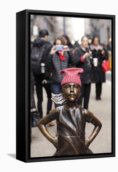 Fearless Girl Wall Street-null-Framed Stretched Canvas