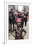 Fearless Girl Wall Street-null-Framed Photographic Print