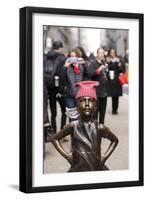 Fearless Girl Wall Street-null-Framed Photographic Print