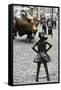 Fearless Girl Wall Street-null-Framed Stretched Canvas