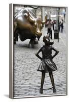 Fearless Girl Wall Street-null-Framed Photographic Print