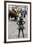 Fearless Girl Wall Street-null-Framed Photographic Print