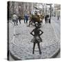 Fearless Girl Wall Street-null-Stretched Canvas