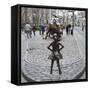 Fearless Girl Wall Street-null-Framed Stretched Canvas