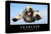 Fearless: Inspirational Quote and Motivational Poster-null-Stretched Canvas