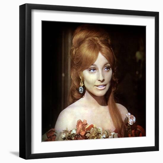 Fearless Vampire Killers or Pardon Me Your Teeth are in My Neck. Roman Polanski, Sharon Tate, 1967-null-Framed Photo