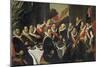 Feast for the Officers of the St. George Guards in Harlem, 1616-Frans Hals-Mounted Giclee Print