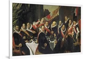 Feast for the Officers of the St. George Guards in Harlem, 1616-Frans Hals-Framed Giclee Print