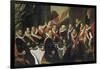 Feast for the Officers of the St. George Guards in Harlem, 1616-Frans Hals-Framed Giclee Print