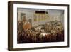Feast Given after the Coronation of Louis XV at the Palais Archiepiscopal in Rheims, October 17-Pierre-Denis Martin II-Framed Giclee Print