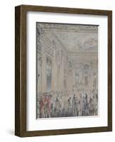 Feast Given by Madame Du Barry for Louis XV on 2nd September 1771-Jean-Michel Moreau the Younger-Framed Giclee Print