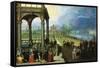 Feast in a Palace-Louis de Caullery-Framed Stretched Canvas