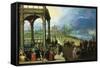 Feast in a Palace-Louis de Caullery-Framed Stretched Canvas