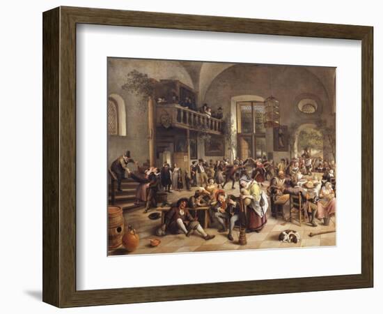 Feast in an Inn-Jan Havicksz. Steen-Framed Giclee Print