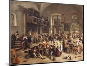 Feast in an Inn-Jan Havicksz. Steen-Mounted Giclee Print