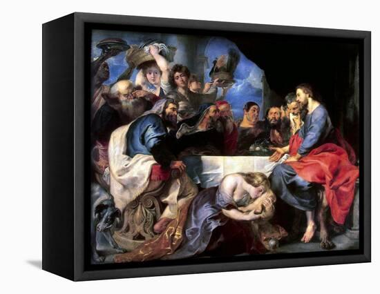 Feast in the House of Simon the Pharisee, Between 1618 and 1620-Peter Paul Rubens-Framed Stretched Canvas