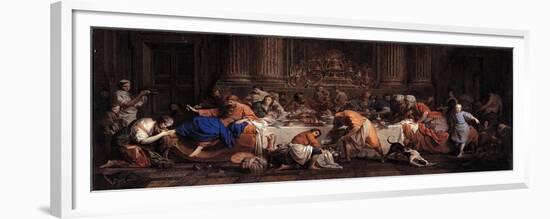 Feast in the House of Simon the Pharisee, Ca 1748-Maria Felice Tibaldi-Subleyras-Framed Premium Giclee Print