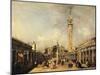 Feast of Ascension in Piazza San Marco in Venice-Francesco Guardi-Mounted Giclee Print