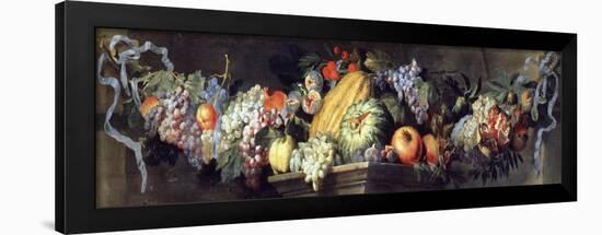 Feast of Fruits and Flowers-Abraham Brueghel-Framed Giclee Print