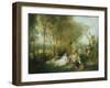 Feast of Love, C. 1717-Jean Antoine Watteau-Framed Giclee Print